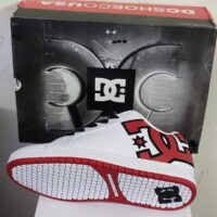 DC Court Graffik Blanco Rojo (1) Tenis DC Court Graffik Blanco Rojo Blanco