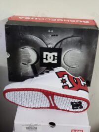 DC Court Graffik Blanco Rojo (1) Tenis DC Court Graffik Blanco Rojo Blanco