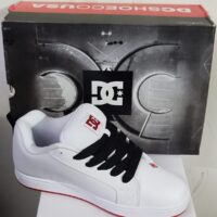 DC Court Graffik Blanco Rojo (2) Tenis DC Court Graffik Blanco Rojo Blanco