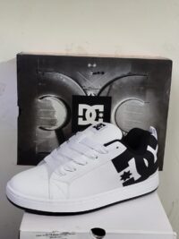 Tenis DC Court Graffik Blanco Negro Blanco (2) Tenis DC Court Graffik Blanco Negro Blanco