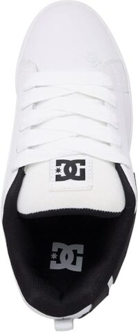 Tenis DC Court Graffik Blanco Negro Blanco4 Tenis DC Court Graffik Blanco Negro Blanco