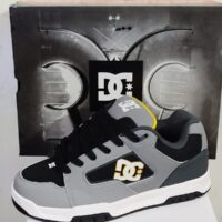 Tenis DC Stag Gris Amarillo Gris (1) Tenis DC Coiler
